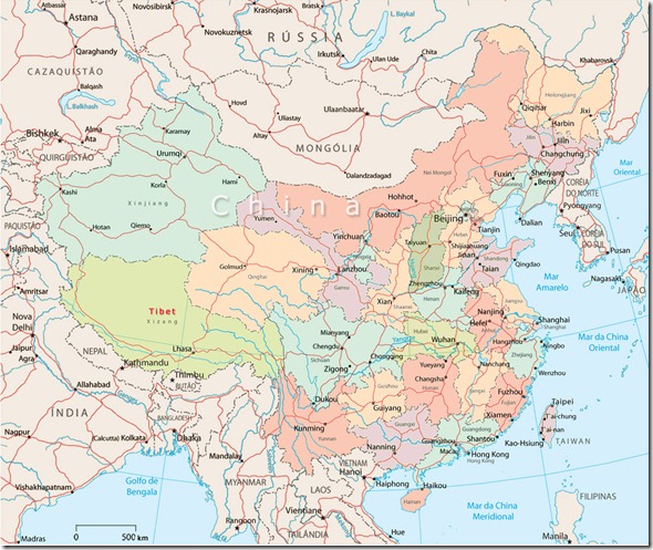 Mapa da China Mapa da China