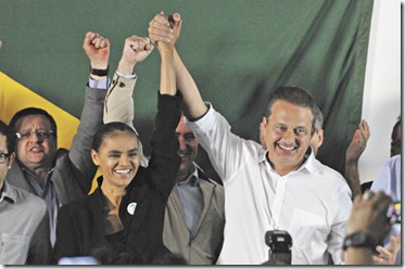 05/10/2013. Crédito: Breno Fortes/CB/D.A Press. Brasil. Brasília - DF. - A ex-senadora Marina Silva durante sua filiação ao PSB, e concorrerá à presidência da República, em 2014, ao lado do governador de Pernambuco, Eduardo Campos, em entrevista coletiva no Hotel Nacional. 05/10/2013. Crédito: Breno Fortes/CB/D.A Press. Brasil. Brasília - DF. - A ex-senadora Marina Silva durante sua filiação ao PSB, e concorrerá à presidência da República, em 2014, ao lado do governador de Pernambuco, Eduardo Campos, em entrevista coletiva no Hotel Nacional.